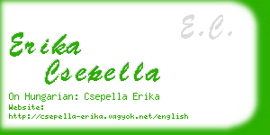 erika csepella business card